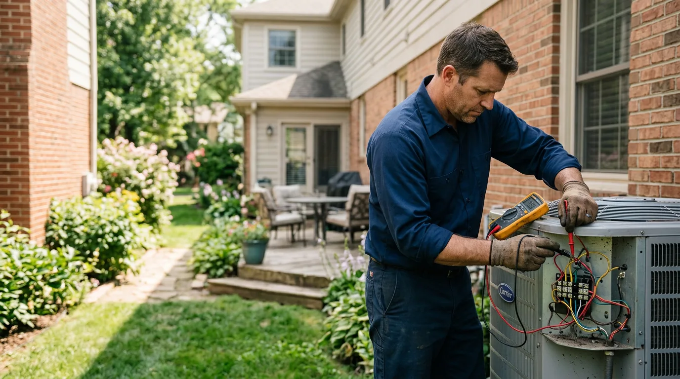 HVAC technician working near Blanding, UT